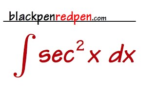 Integral of sec2x [upl. by Antin]