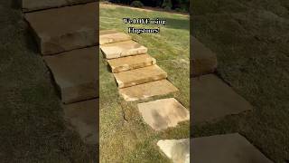 We LOVE using flagstones for walkways in any yard or landscape outdoors lawn [upl. by Pedrick784]