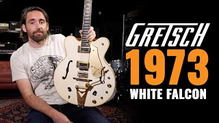 1973 Gretsch 7595 White Falcon Stereo  CME Vintage Demo  Nathaniel Murphy [upl. by Ielak702]