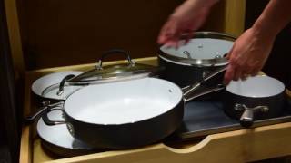 Pull out drawers vs Glidewares Cookware Organizer [upl. by Hilary]