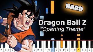 Learn To Play Opening Theme Dragon Ball Z on Piano Hard [upl. by Komsa]