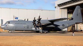 Official RNZAF livery applied to first C130J Hercules [upl. by Norehc]