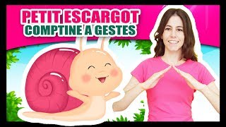 Comptines à gestes pour bébés  Petit Escargot  Titounis [upl. by Yeliak]