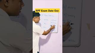 RPF Exam date Date out  rpf si amp constable exam date 2024 outrpfexamdate [upl. by Teiv402]