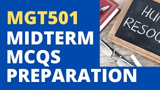 MGT501 Midterm Preparation Solved MCQs [upl. by Ahsitahs]