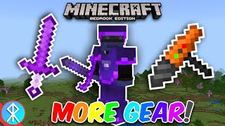 Minecraft MORE GEAR Addon BedrockMCPEXbox [upl. by Fabe]