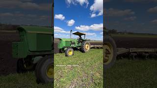 JOHN DEERE 4620 Tractor Plowing bigtractorpower johndeere tractor automobile agriculture [upl. by Wawro]