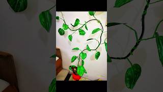 Diy artificial money plant✨☘️ytshorts shorts art foryou painting artandcraft trending diy [upl. by Liahcim]