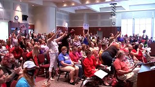 Chaos at Virginia school meeting over history and race [upl. by Coke701]