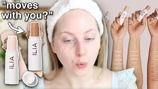 Here we go againNEW Ilia Skin Rewind Blurring Stick Foundation Review [upl. by Alford761]