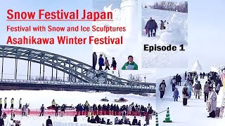 Snow Festival Japan Episode 1  Winter festival  Festival with snow and ice sculptures [upl. by Kraus]