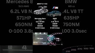 🇩🇪 SLS AMG vs 🇩🇪 BMW M5 0250kph RACE  sls bmw bmwm5 slsamg [upl. by Donovan]