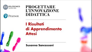 I Risultati di Apprendimento Attesi Susanna Sancassani [upl. by Randal]