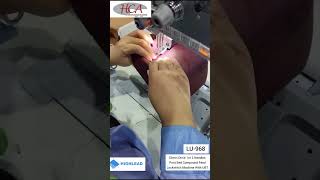 Direct Drive Single Needle Post Bed Compound Feed Lockstitch Machine With UBT  Highlead LU968  HCA [upl. by Cyna520]