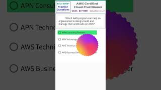 MCQ27  AWS Cloud Practitioner Exam Questions shorts awscloudpractitioner awssolutionsarchitect [upl. by Lexine]