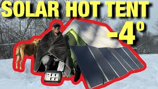 Will IT HOT TENT Solar Powered Heated Blanket EDITION [upl. by Ardnasac158]