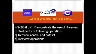 Tree view control  datalist sever controls Aspnet with Csharp Advanced Web Programming Tutorial [upl. by Nnaoj]