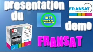 presentation du démo Fransat [upl. by Kcirdet]