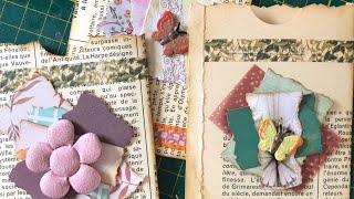 Pochettes vintages hyper simples collage embellissement vintage [upl. by Arracot]