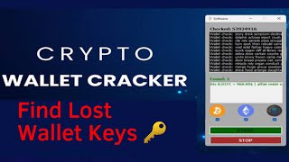 Crypto Wallet Cracker  Find Lost wallet Keys [upl. by Nylcoj]