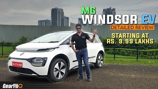 MG Windsor EV  Impressive amp Disruptive  Most Detailed Review  GearFliQ [upl. by Prentice]