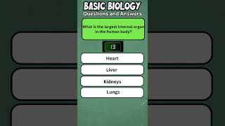 Basic Biology Questions and Answers 23 flashquiz engquiz quiz [upl. by Arlynne]