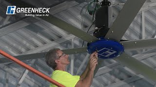 Greenheck  Overhead HVLS Fan Installation  Model DS [upl. by Zima970]