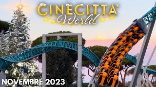 CINECITTÀ WORLD DICEMBRE 2023 ❄️ TUTTO IL PARCO [upl. by Garrison336]