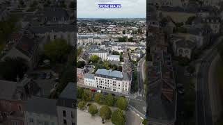 Chartres en vue aérienne par drone shorts [upl. by Soane]