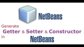 Generate getter and setter methods and Constructor in netbeans [upl. by Nataline]