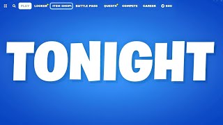 Tonight Fortnite Shop LEAKED EARLY [upl. by Raeann772]