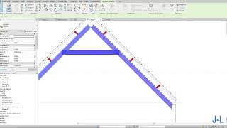 Revit  La ferme Charpente bois 3 [upl. by Iadahs954]