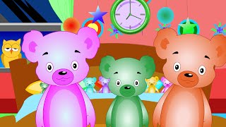 Ten in The Bed  Full Nursery Rhyme With Lyrics  Animation Song for Children [upl. by Nytnerb]