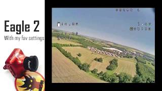 Runcam Eagle 2 FPV Camera  Optimized settings and flight test [upl. by Atterual]