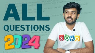 Zoho Round  1 2024  Full Question Paper Solved  Must Watch before attending  logic io [upl. by Winnick501]