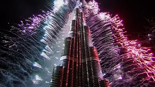 Capodanno a Dubai Countdown Fuochi dartificio [upl. by Deeraf]