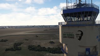 MSFS 2020 VLOG 777 Wing view landing into Inibuilds Johannesburg [upl. by Malti]