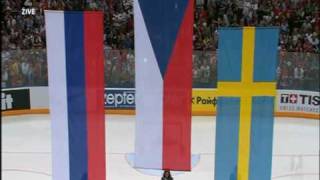 IIHF WCH 2010 Czech Republic  Russia Czech anthem [upl. by Ahseeyt551]