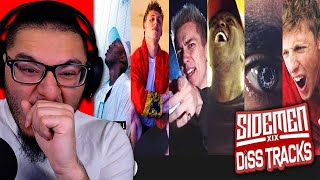 ALL SIDEMEN DISS TRACKS IN ORDER  MoreSidemen  REACTION [upl. by Aneroc383]