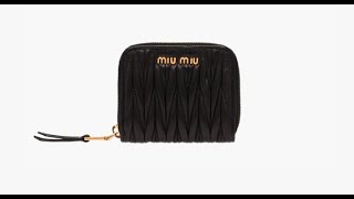 MIUMIU Matelassé nappa leather coin purse 5MM268 N88 F0002 [upl. by Eilyw821]