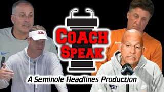 Coach Speak  Breaking Down College Football Coaches in Press Conferences Ep 3  Warchant TV FSU [upl. by Akfir]