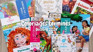 Mes coloriages terminés  Octobre 2024 🎃 [upl. by Yk551]