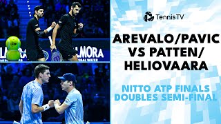 Arevalo amp Pavic vs Heliovaara amp Patten Match Highlights  Nitto ATP Finals 2024 SemiFinal [upl. by Ssor]