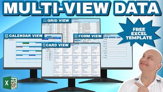 How To Transform Boring Excel Tables Into Beautiful Views Like The Pro’s FREE TEMPLATE [upl. by Shwalb]