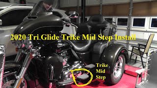 2020 Harley Davidson Tri Glide Trike Mid Step Install [upl. by Lindberg]