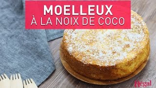 Gâteau Moelleux à la Noix de Coco 🥥 Recette 5 étapes  15 min [upl. by Iliak]