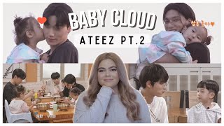 The sweetest  ATEEZ 에이티즈  Baby Cloud with Seonghwa Wooyoung amp San Part 2  Reaction [upl. by Amekahs]