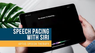 Dysarthria Exercises Speech Pacing with Siri [upl. by Llenrep]