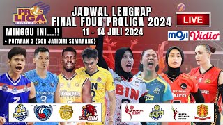 Jadwal Lengkap Final Four Proliga 2024 Putaran 2  Laga penentu ke Grand Final Proliga 2024 [upl. by Keefe]