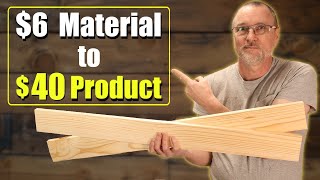 Small Woodworking Project to Build and Sell  Low Cost  Beginner Friendly woodworking [upl. by Cown]